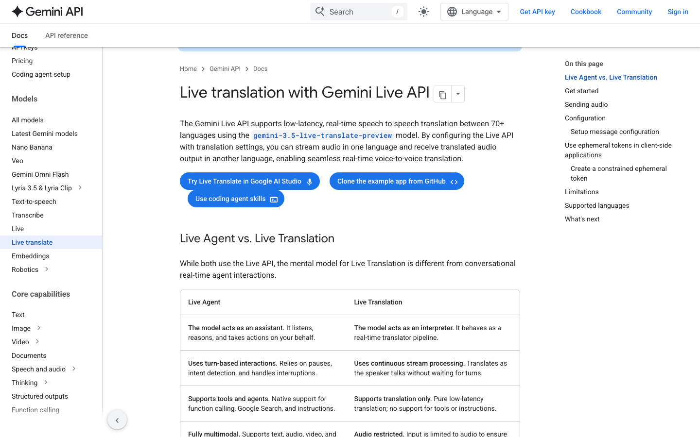 Google’s official Live Translate documentation.