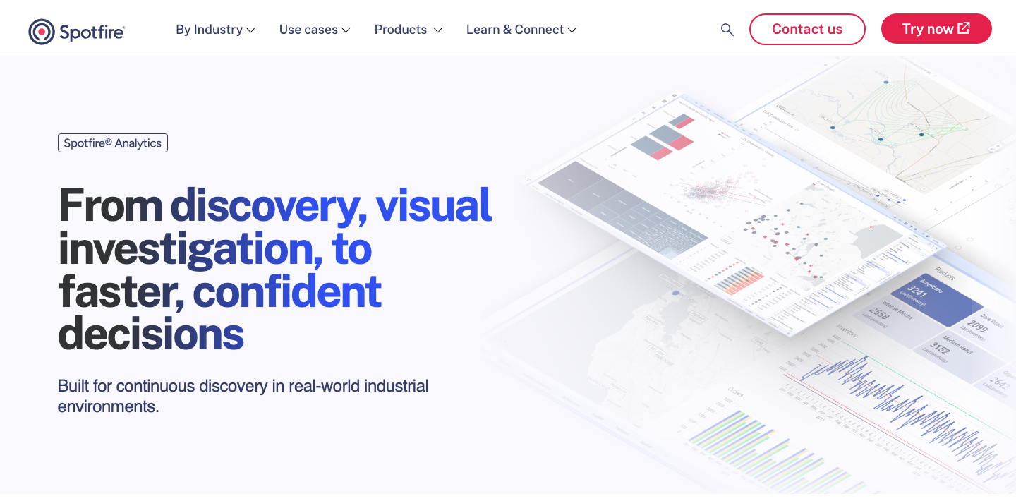 Spotfire official product page