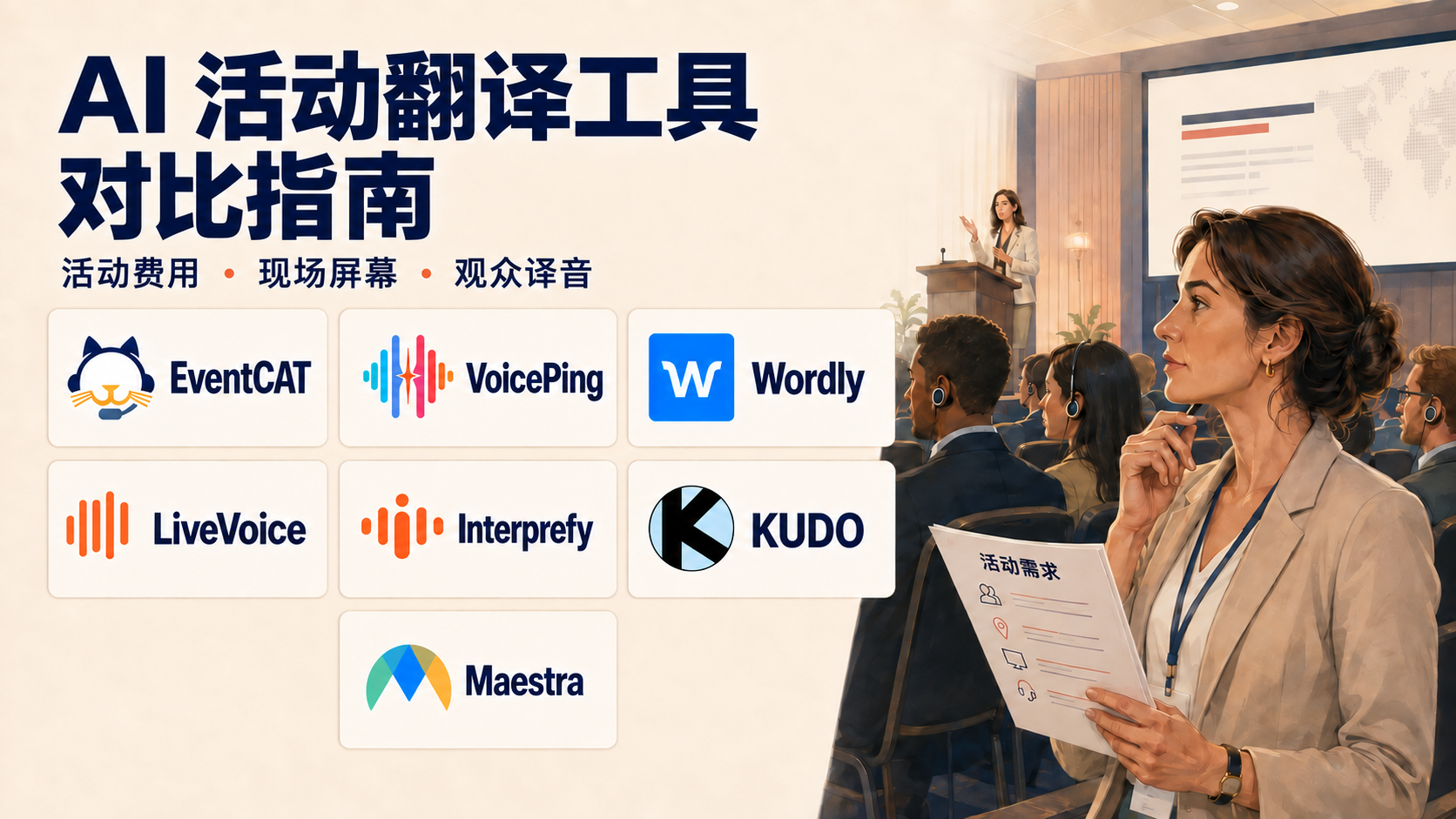 AI 活动翻译工具对比:单次活动该选哪家