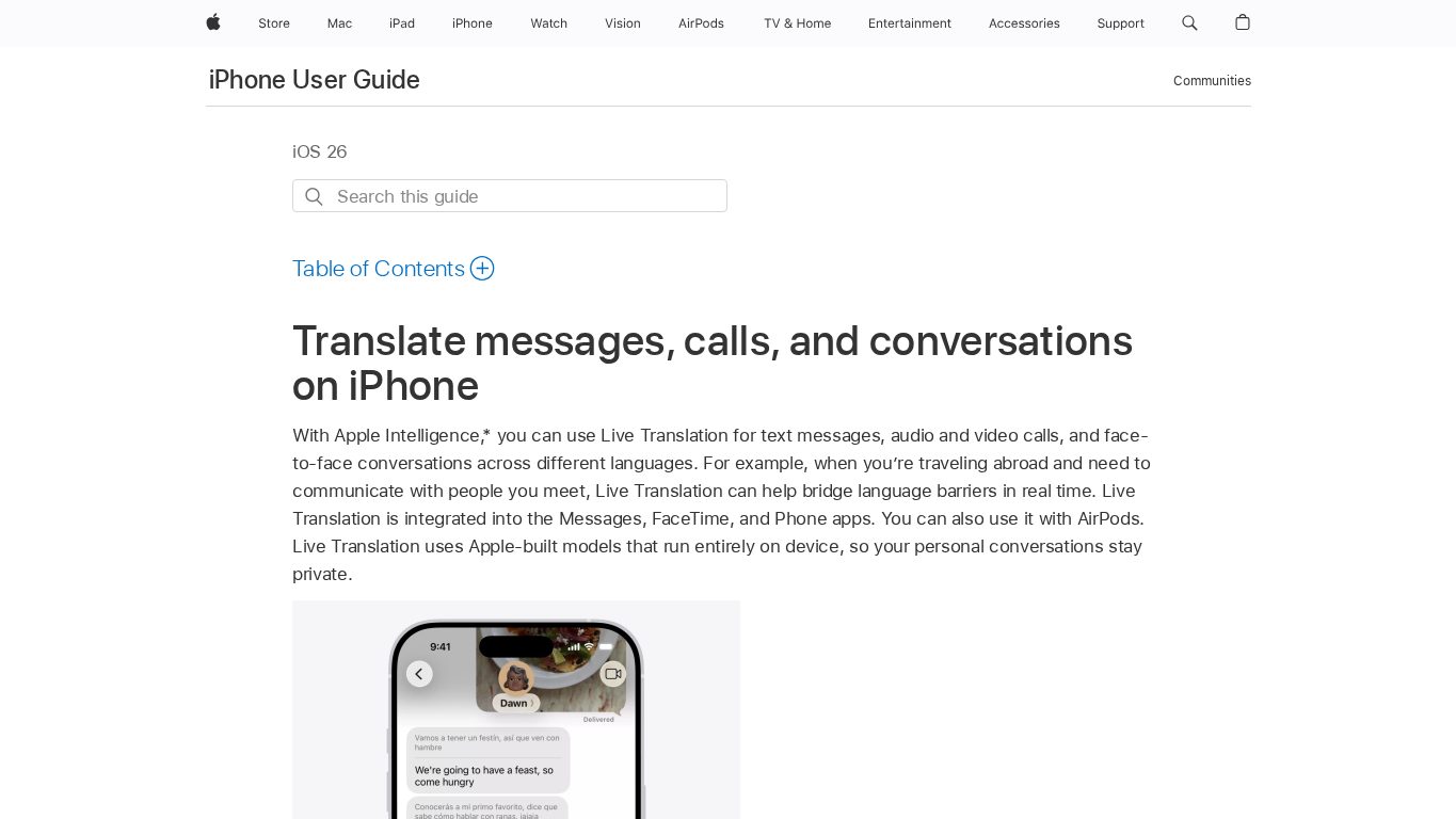 Apple Translate