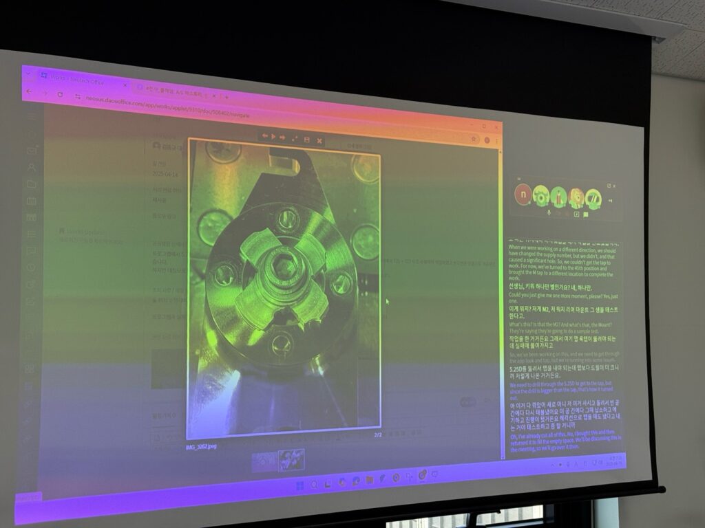 Neotech team meeting in progress