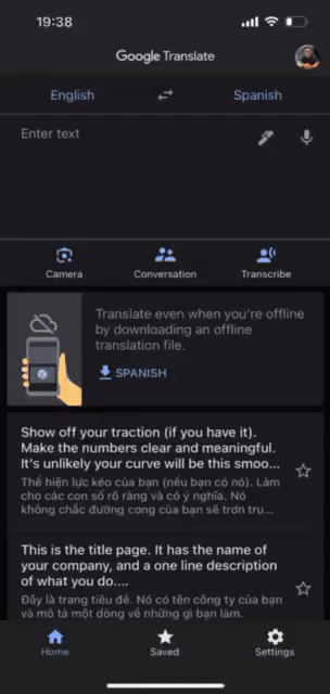 Testing Google Voice Translation