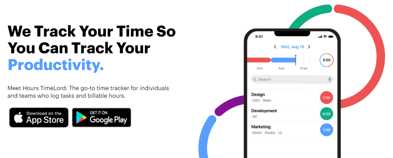 Hours TimeLord visual tracking