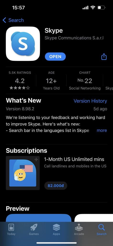 Skype Translator interface