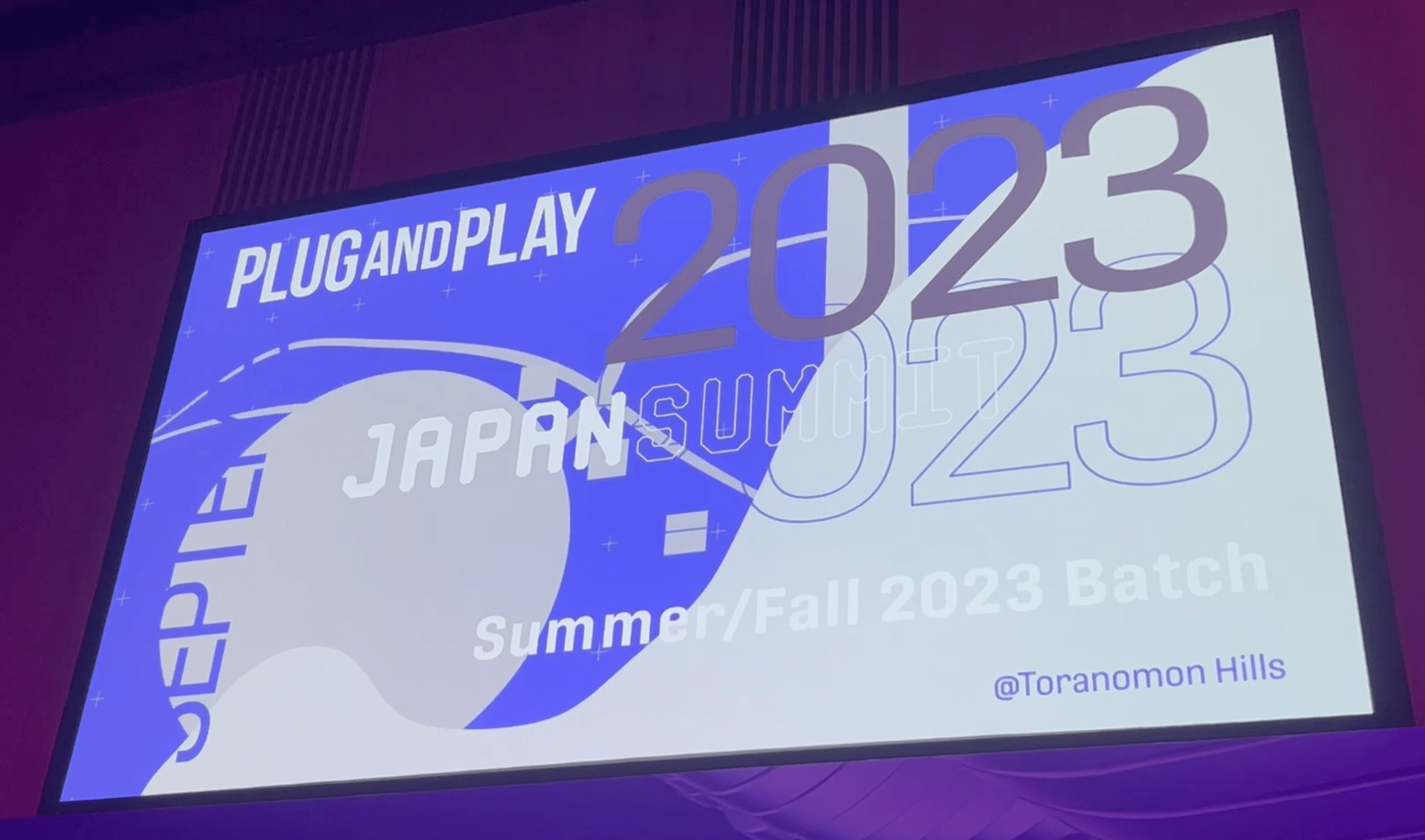 スタートアップエコシステムをテーマとしたPLUG AND PLAY JAPAN主催のイベントSummit Summer/Fall 2023 Batchに参加