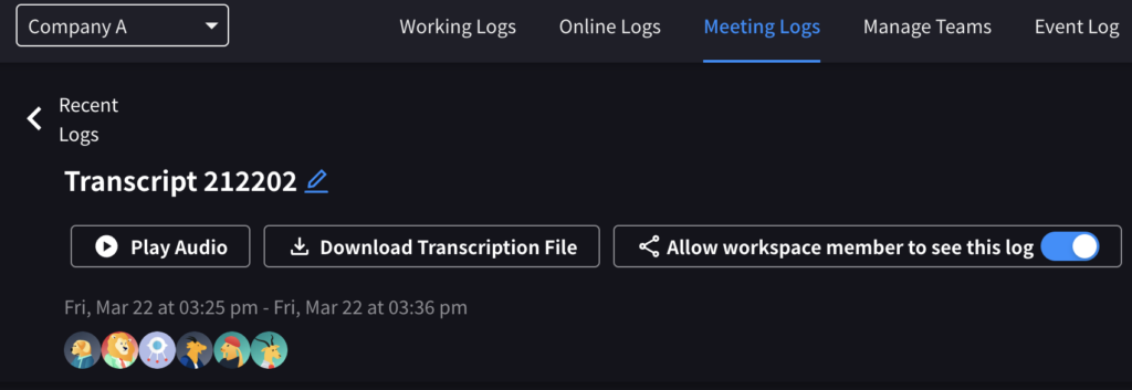 会議ノート共有設定