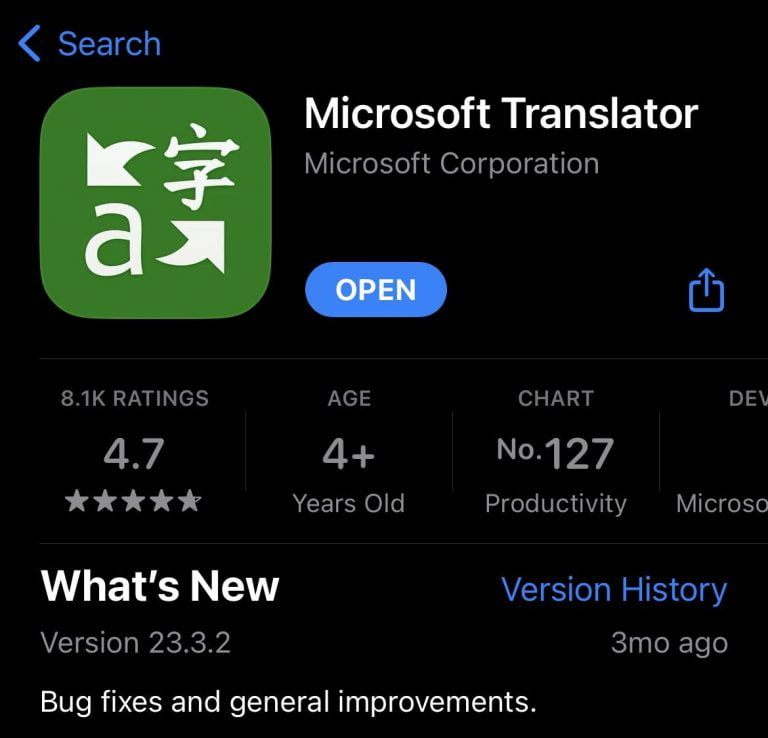 Microsoft Translator