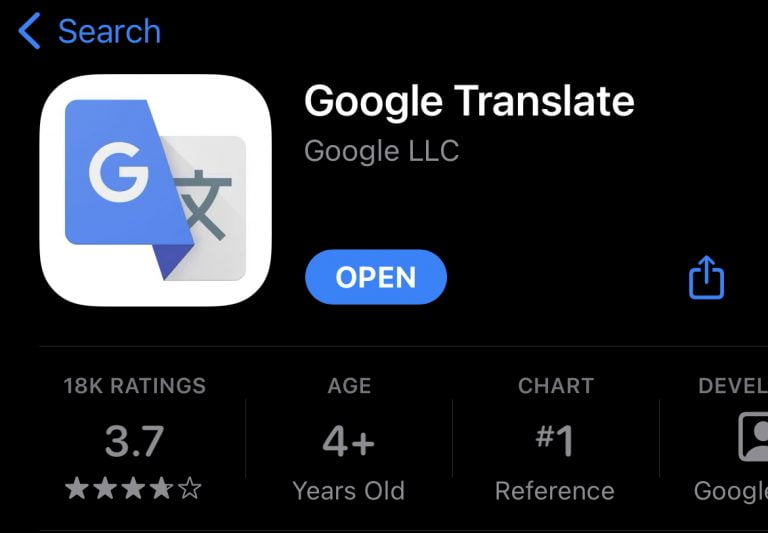 App Google Dịch có cả trên iOS và Android