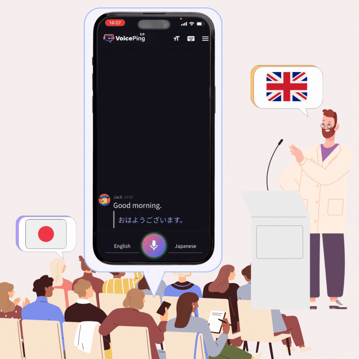 Instantly Understand
International Presentations!