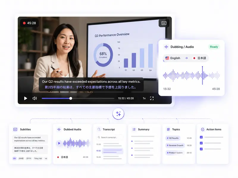 VoicePing translating video and audio files